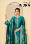 Indra By Ibiza Banglory Silk Jacqaurd Designer Salwar Suits Wholesale Price In Surat
